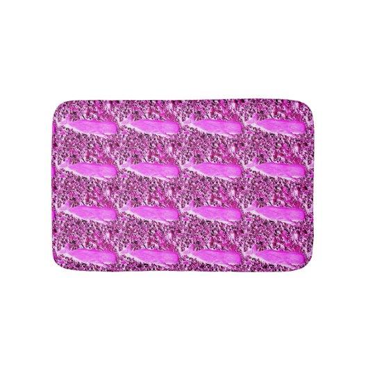 Tapis De Bain pod de baleines roses (Devant)