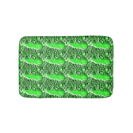 Tapis De Bain pod de baleines vertes (Devant)