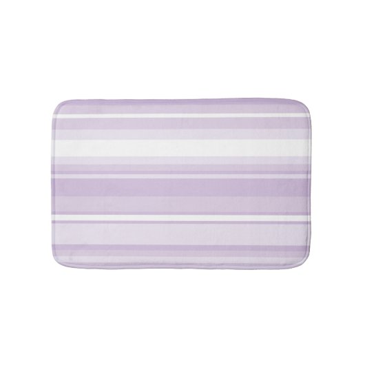 Tapis De Bain Poignée rayures violettes (Devant)