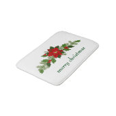 Tapis De Bain Poinsettia de Noël (Angle)