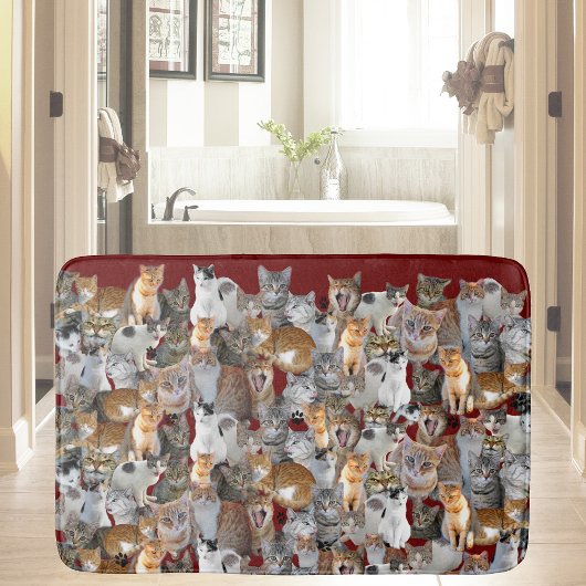 Tapis De Bain Point de rencontre des chats - mignon