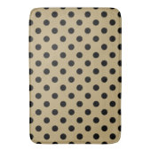 Tapis De Bain Point Pois or et noir (devant Vertical)