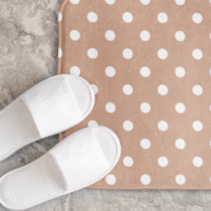 Tapis De Bain Point Polka Brown