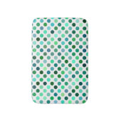 Tapis De Bain Point Polka vert et bleu (Devant (Vertical))