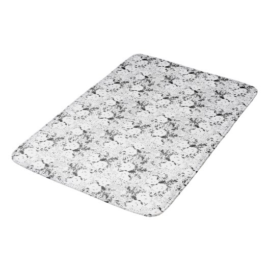 Tapis De Bain Point, vache noire (Angle)
