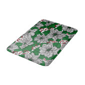 Tapis De Bain Pointe blanche, motif de Noël (Angle)