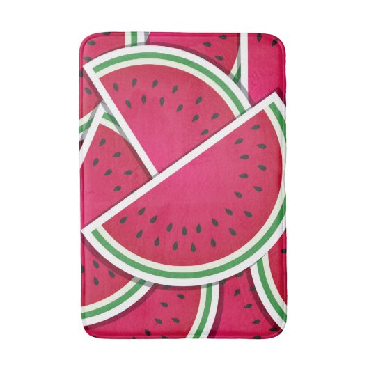Tapis De Bain Pointes funestes de pastèque (Devant (Vertical))