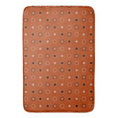 Tapis De Bain Pointes rouille, noir et blanc (devant Vertical)