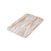 Tapis De Bain Pointillisme Wavy Polka : Doux Doux Textile (Angle)