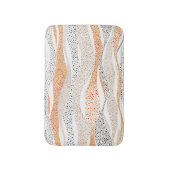 Tapis De Bain Pointillisme Wavy Polka : Doux Doux Textile (Devant (Vertical))