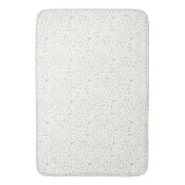 Tapis De Bain Points Aquarelle Confetti Or (devant Vertical)