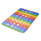 TAPIS DE BAIN POINTS ARC-EN-CIEL RAYÉS (Angle)