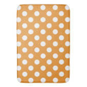 Tapis De Bain Points blancs sur ambre (devant Vertical)