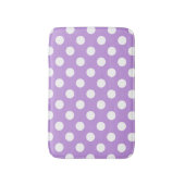 Tapis De Bain Points blancs sur lilas (Devant (Vertical))