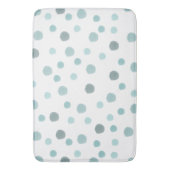 Tapis De Bain Points bleus d'aquarelle (devant Vertical)
