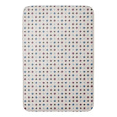 Tapis De Bain Points bleus et magenta (devant Vertical)