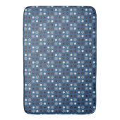 Tapis De Bain Points bleus et magenta (devant Vertical)
