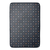 Tapis De Bain Points Bleus et Pêche (devant Vertical)
