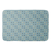 Tapis De Bain Points Bleus et Pêche (Devant)
