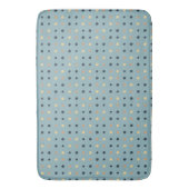 Tapis De Bain Points Bleus et Pêche (devant Vertical)