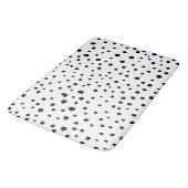 Tapis De Bain Points dalmatiens, Points dalmatiens, Noir et Blan (Angle)