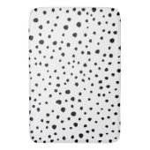 Tapis De Bain Points dalmatiens, Points dalmatiens, Noir et Blan (devant Vertical)