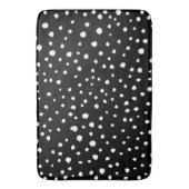 Tapis De Bain Points dalmatiens, Zones dalmatiennes, Noir et Bla (devant Vertical)