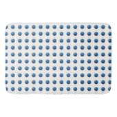 Tapis De Bain Points d'aquarelle bleu (Devant)