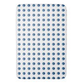 Tapis De Bain Points d'aquarelle bleu (devant Vertical)
