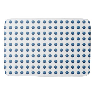 Tapis De Bain Points d'aquarelle bleus