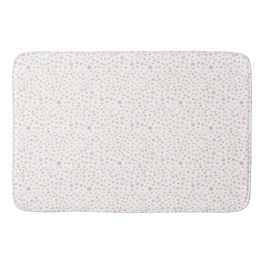 Tapis De Bain Points d'aquarelle Confetti rose (Devant)