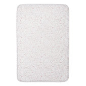 Tapis De Bain Points d'aquarelle Confetti rose (devant Vertical)