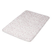 Tapis De Bain Points d'aquarelle Ruby Confetti (Angle)