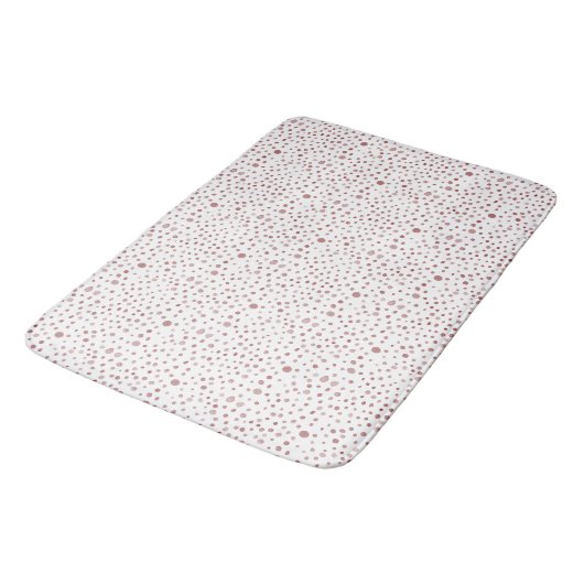 Tapis De Bain Points d'aquarelle Ruby Confetti (Angle)