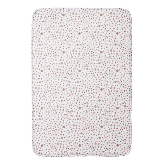 Tapis De Bain Points d'aquarelle Ruby Confetti (devant Vertical)