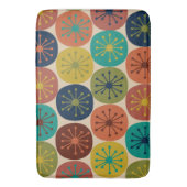 Tapis De Bain Points de l'ère atomique Motif rétro du milieu du (devant Vertical)