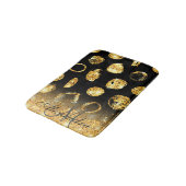 Tapis De Bain Points de pinceau d'or (Angle)