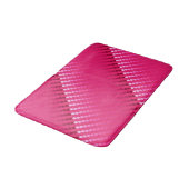 Tapis De Bain Points de satin - nuances de rose fuchsia (Angle)