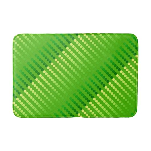 Tapis De Bain Points de satin - nuances de vert de chaux (Devant)