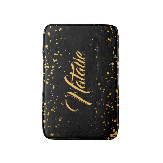 Tapis De Bain Points d'or (Devant (Vertical))