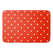 Tapis De Bain Points écarlates et blancs (Devant)