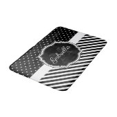 Tapis De Bain Points et bandes (Angle)