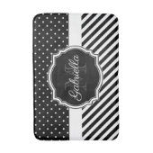 Tapis De Bain Points et bandes (Devant (Vertical))