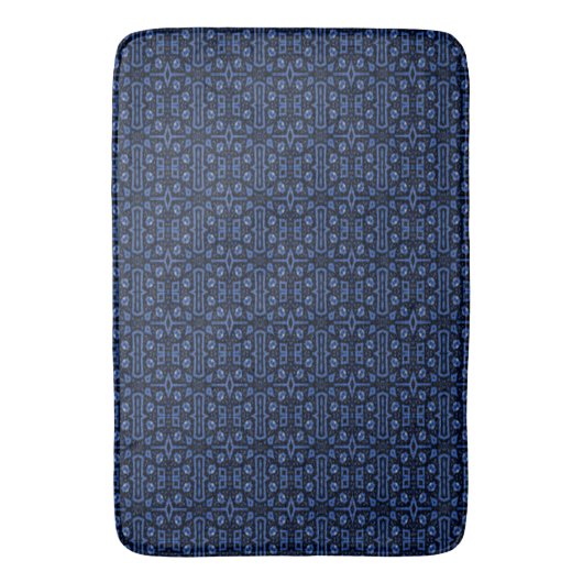 Tapis De Bain Points et Carré (devant Vertical)