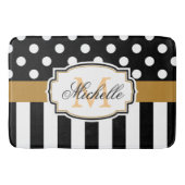 Tapis De Bain Points et rayures (Devant)
