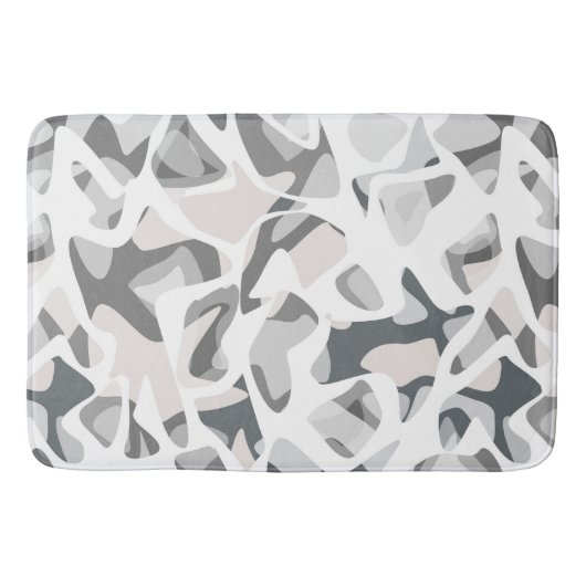 Tapis De Bain Points gris clair motif Abstrait tacheté (Devant)