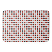 Tapis De Bain points gris, turquie rouge et blanc (Devant)