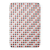 Tapis De Bain points gris, turquie rouge et blanc (devant Vertical)