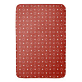Tapis De Bain points gris, turquie rouge et blanc (devant Vertical)