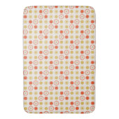 Tapis De Bain Points jaunes et oranges (devant Vertical)